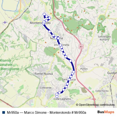 Mr950a bus Line Map