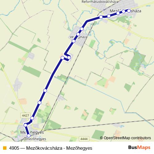 4905 bus Line Map