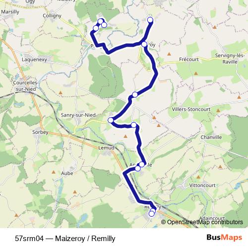 57srm04 bus Line Map