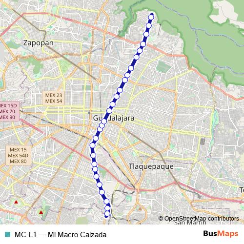 MC-L1 bus Line Map