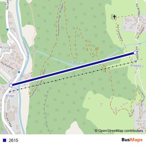 2615 cable-car Line Map