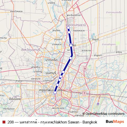 208 rail Line Map