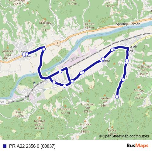 PR A22 2356 0 (60837) bus Line Map