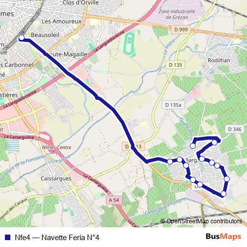 Nfe4 bus Line Map