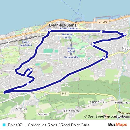 Rives07 bus Line Map
