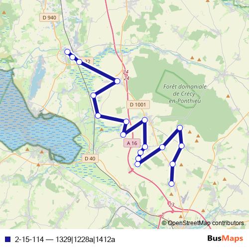 2-15-114 bus Line Map
