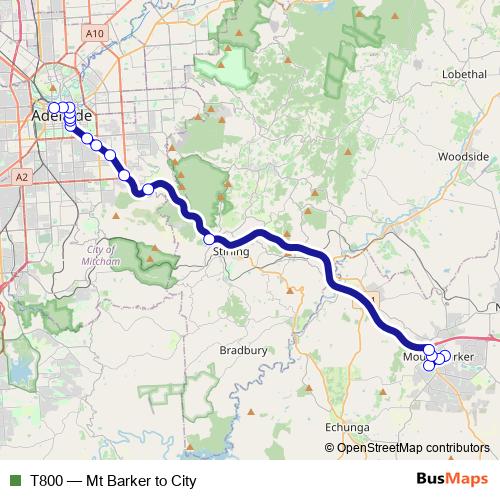 T800 bus Line Map