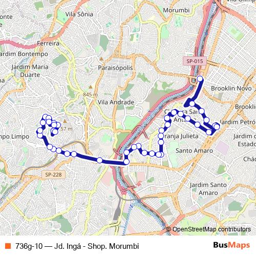 736g-10 bus Line Map