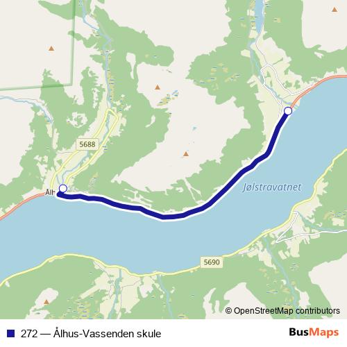 272 bus Line Map