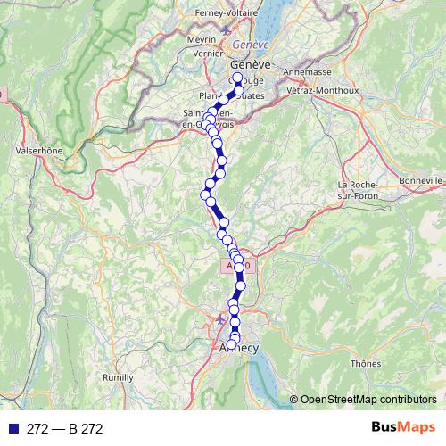272 bus Line Map
