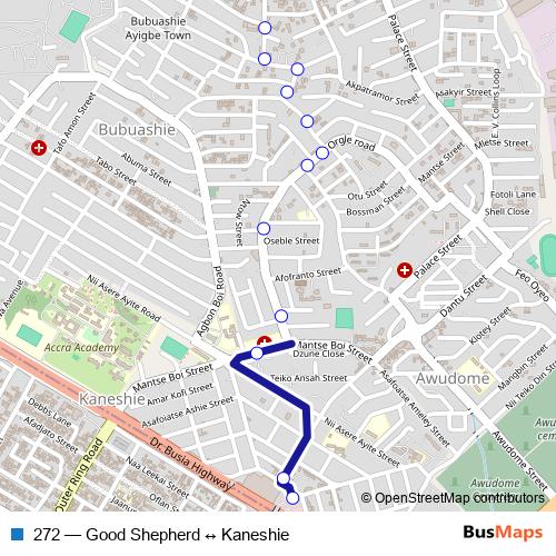 272 bus Line Map