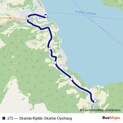 272 bus Line Map
