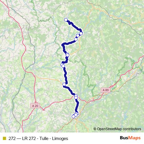 272 bus Line Map