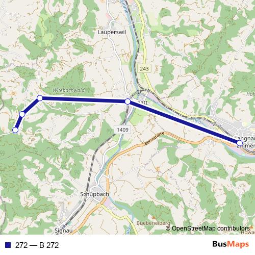 272 bus Line Map