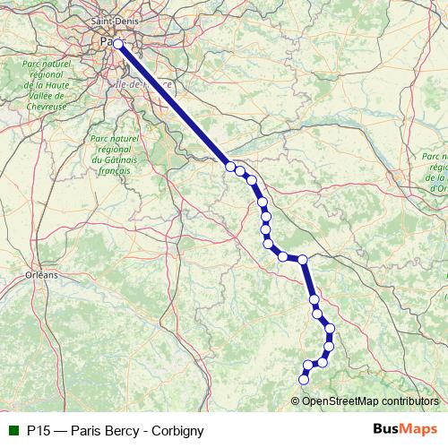 P15 rail Line Map
