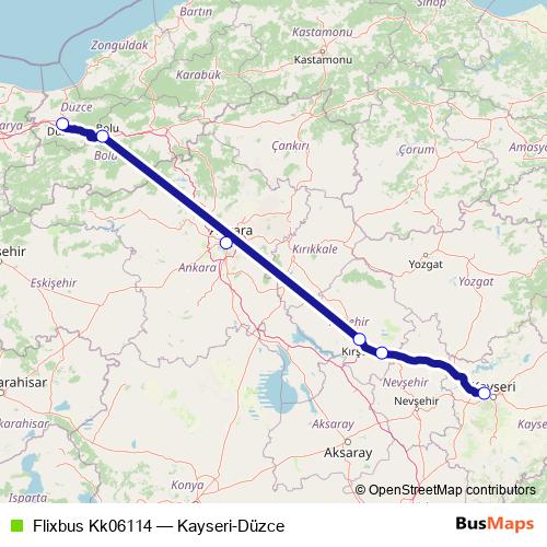 Flixbus Kk06114 bus Line Map
