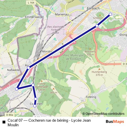 Cscaf 07 bus Line Map