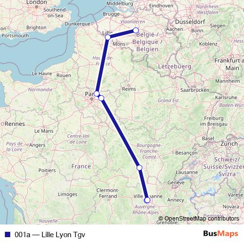 001a rail Line Map