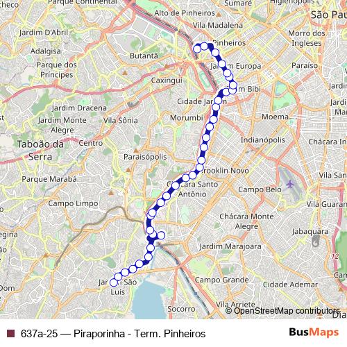637a-25 bus Line Map