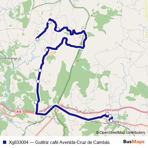 Xg833004 bus Line Map