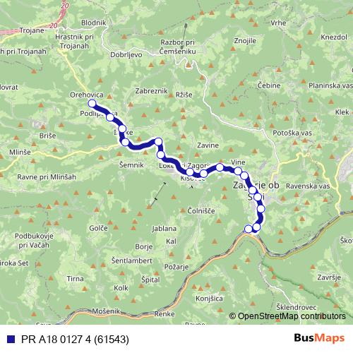 PR A18 0127 4 (61543) bus Line Map