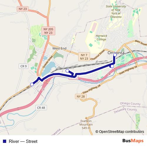 River bus Line Map