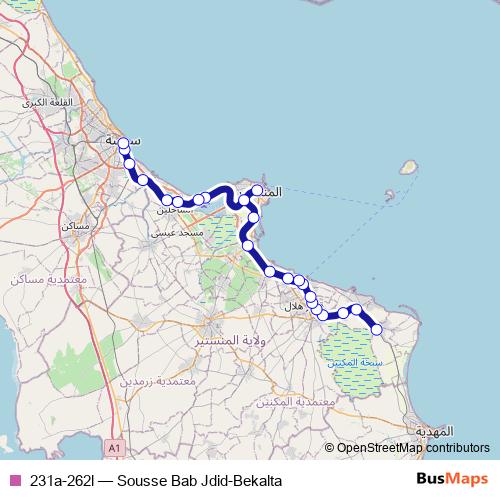 231a-262l rail Line Map