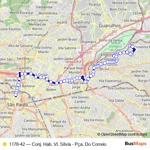1178-42 bus Line Map