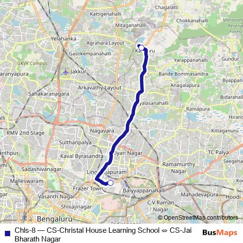 Chls-8 bus Line Map