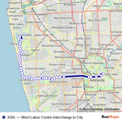 X30c bus Line Map