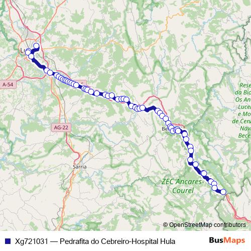 Xg721031 bus Line Map