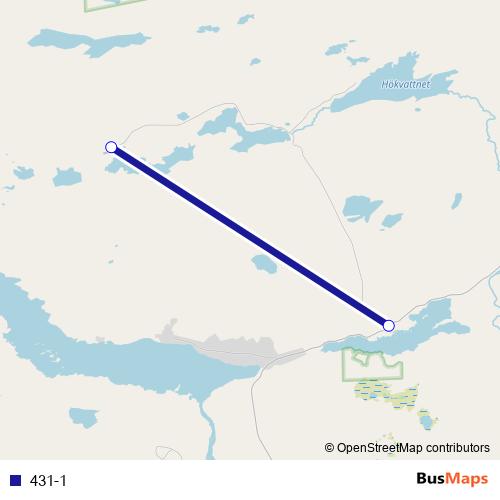 431-1 bus Line Map