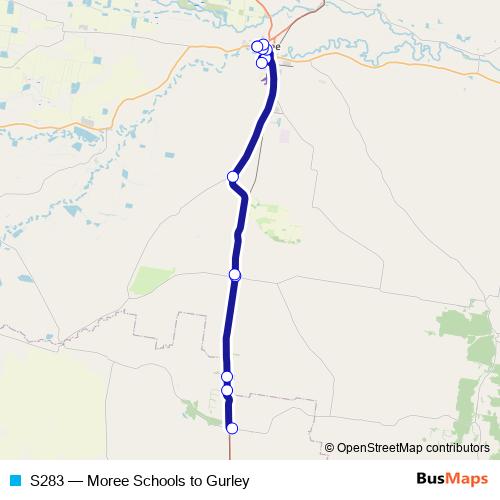 S283 bus Line Map