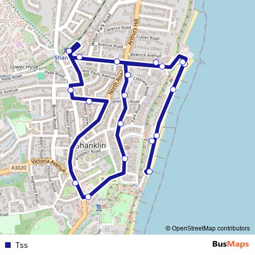Tss bus Line Map