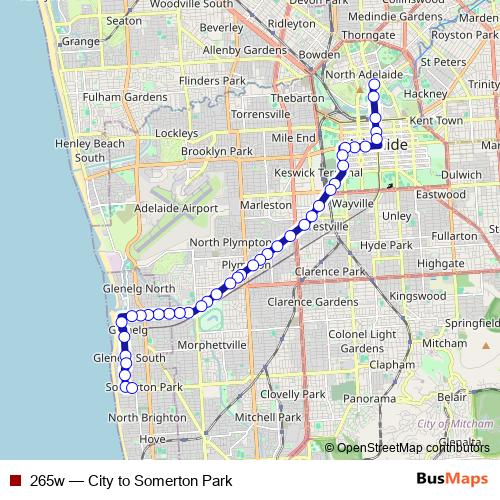 265w bus Line Map
