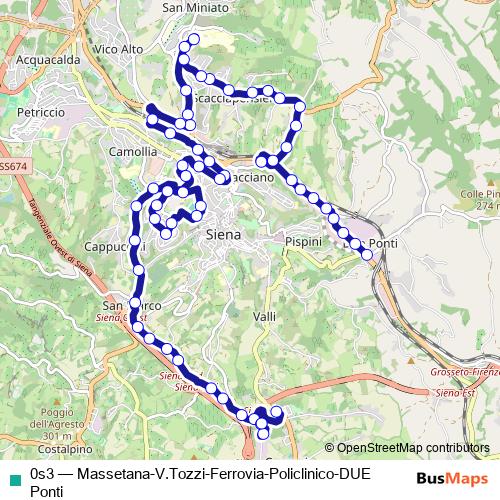 0s3 bus Line Map