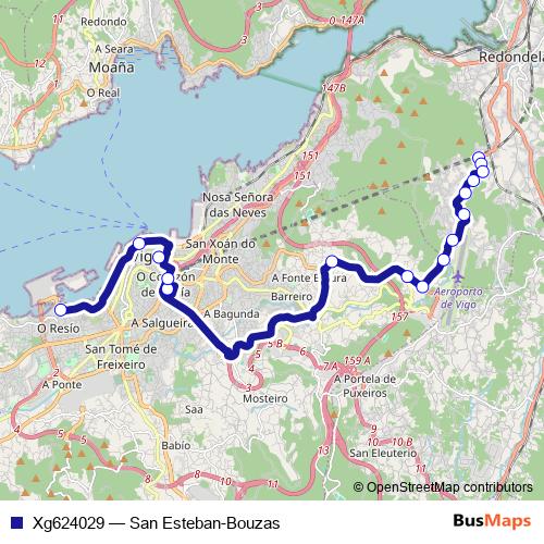 Xg624029 bus Line Map