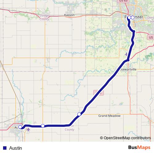 Austin bus Line Map