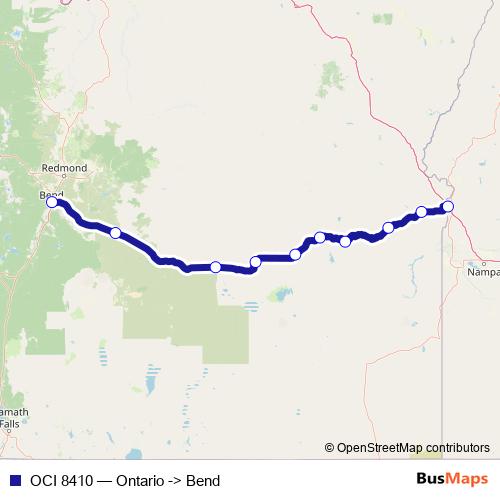 OCI 8410 bus Line Map