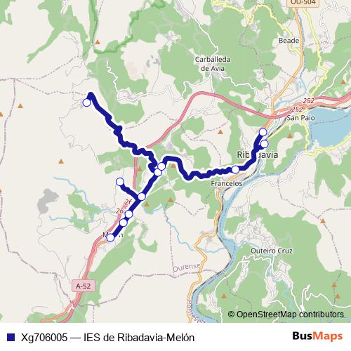Xg706005 bus Line Map