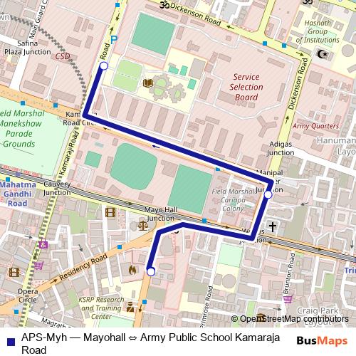 APS-Myh bus Line Map