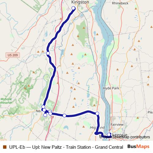 UPL-Eb bus Line Map