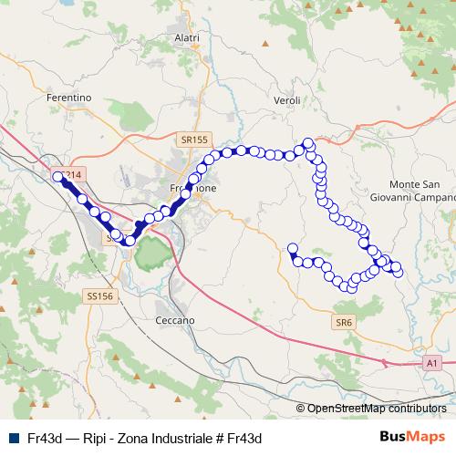 Fr43d bus Line Map