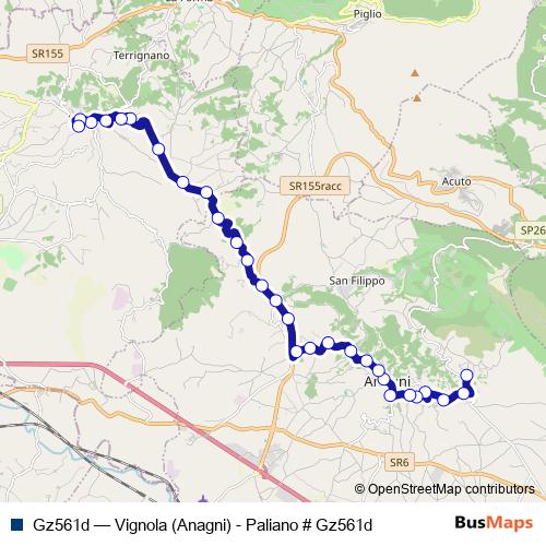 Gz561d bus Line Map