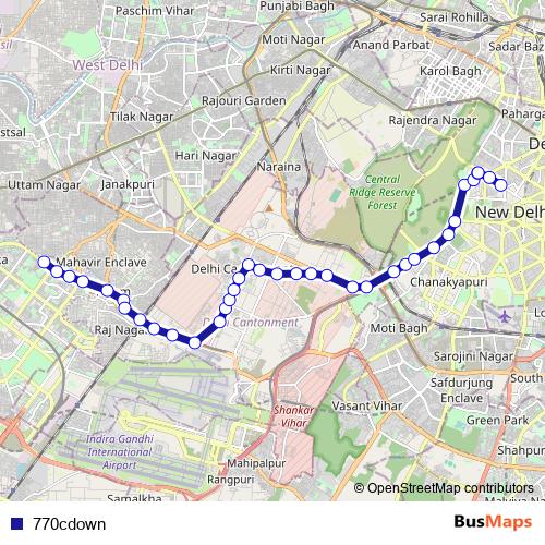 770cdown bus Line Map