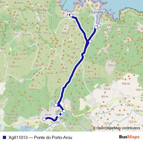 Xg811013 bus Line Map