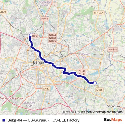 Belgs-04 bus Line Map