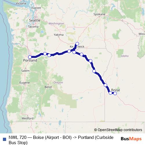 NWL 720 bus Line Map