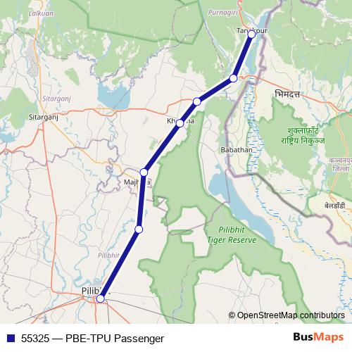 55325 rail Line Map