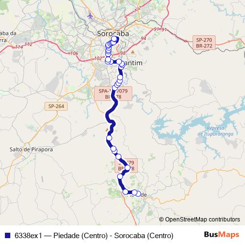 6338ex1 bus Line Map